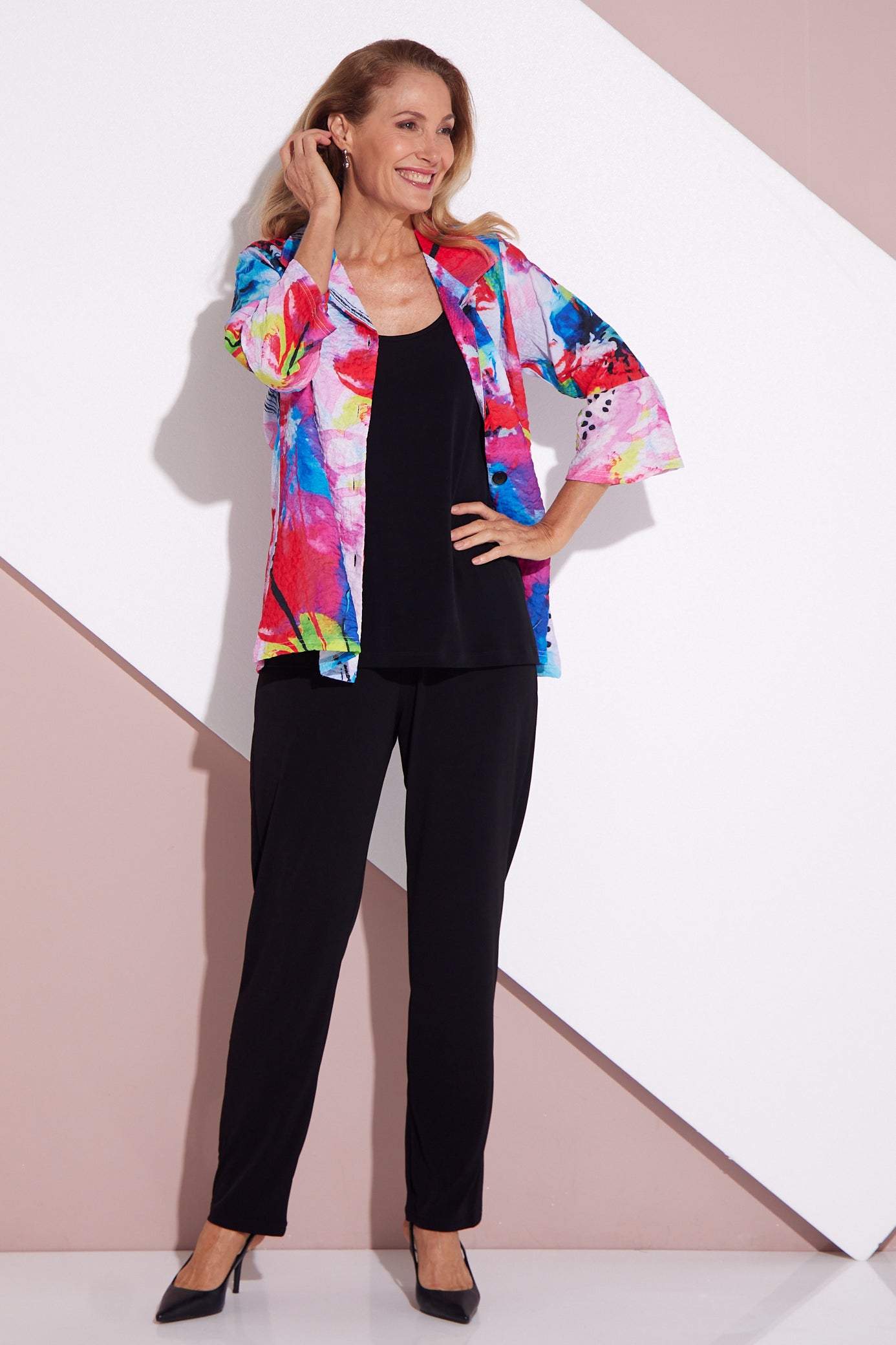 Veronica Blouse - Vivid Watercolour