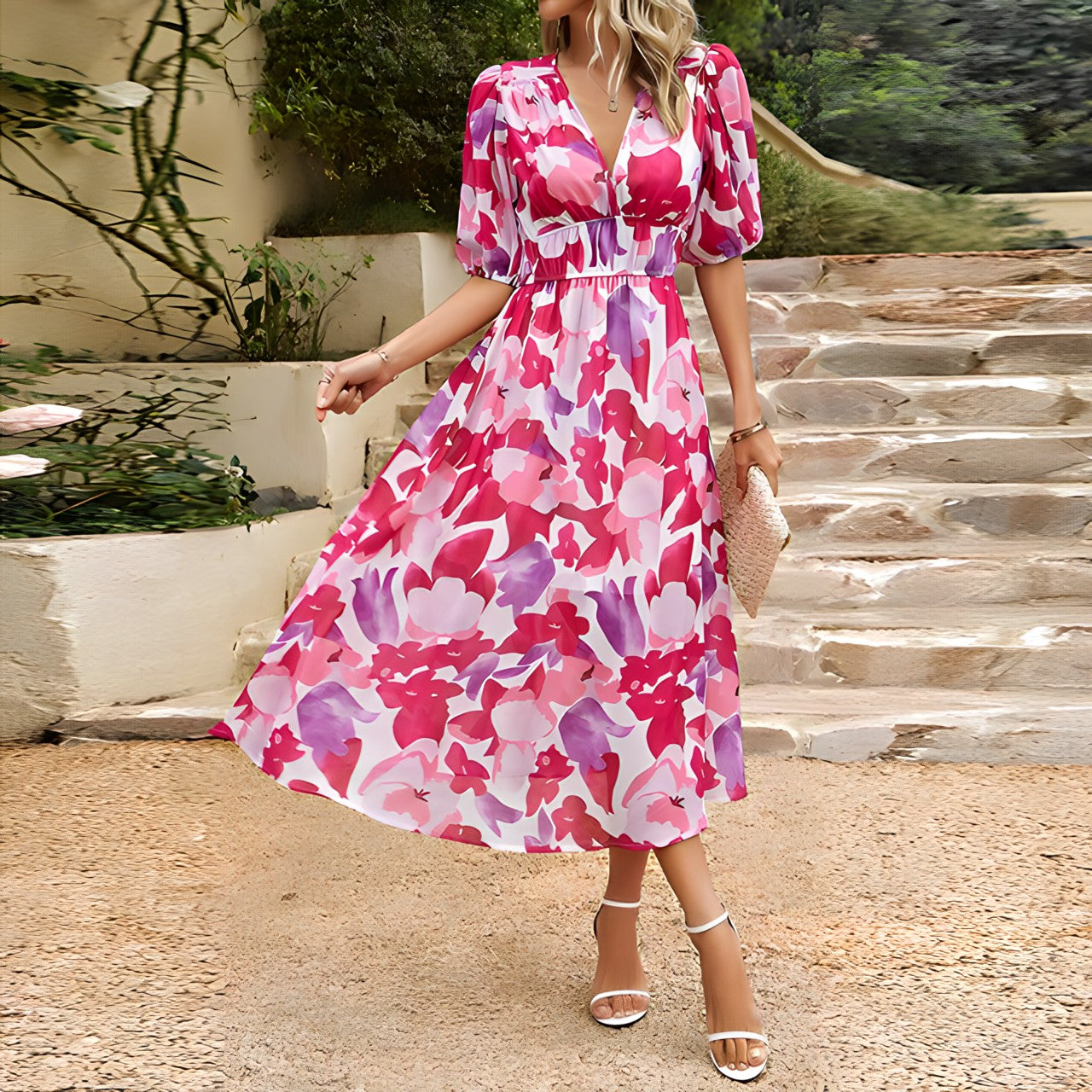 Nélida Chic and Relaxed Summer Dress for Women Office and Evening