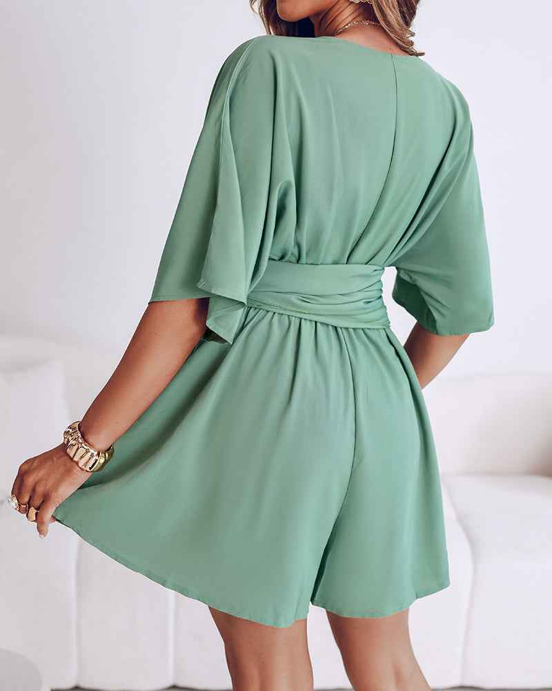 Charming Comfortable Romper with Soft Fabric and Adjustable Straps