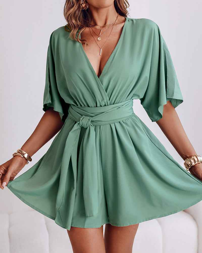 Charming Comfortable Romper with Soft Fabric and Adjustable Straps