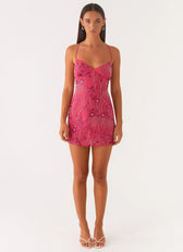 Sequin Sweetheart Cut Out Mini Dress Cocktail 2