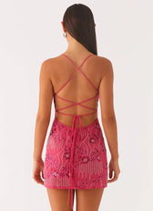 Sequin Sweetheart Cut Out Mini Dress Cocktail 3