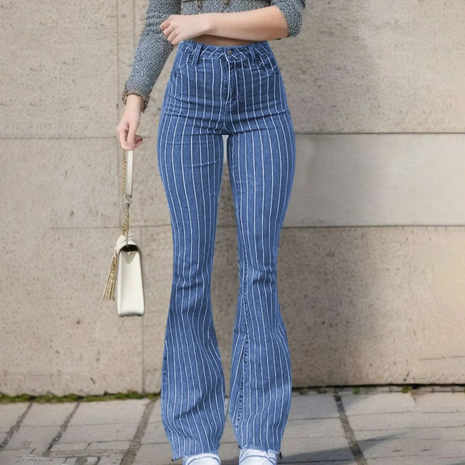 High-Waist Denim Jeans