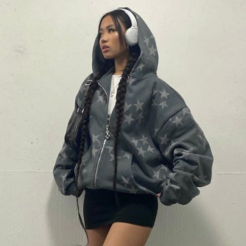Vintage Star Graphic Hoodies