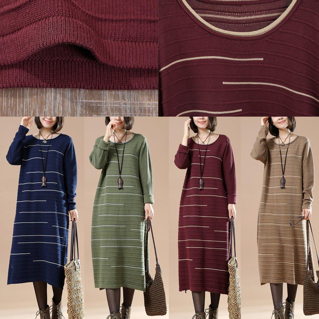 Vintage green sweater dresses knit maxi dress people coming and going