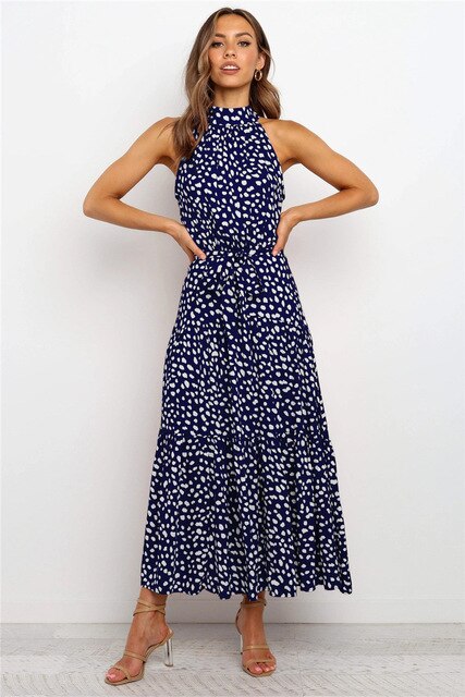Enrica Premium Polka Dot Dress Evening Wear Edit