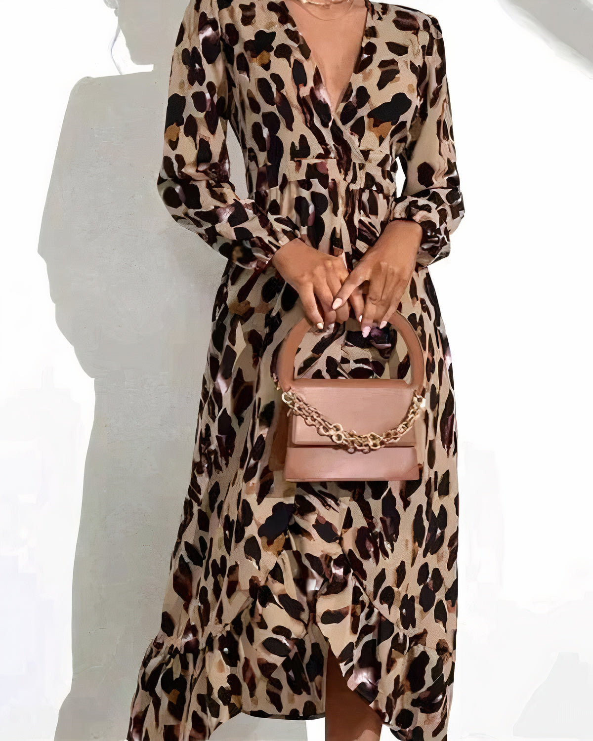 Frida Effortless Leopard Print Dress Designer Edit
