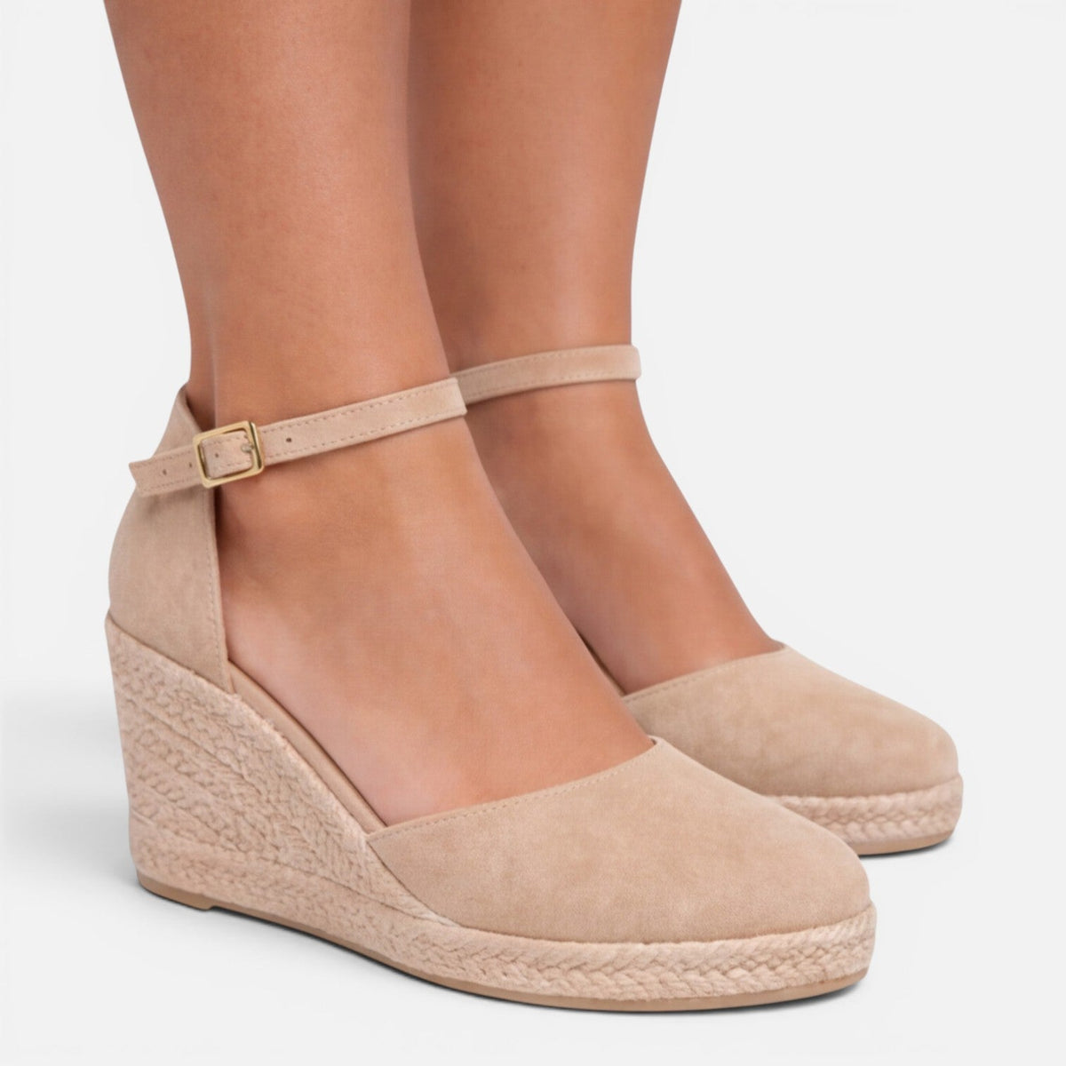 Maison Straver | Women’s Wedge Sandals Closed Toe Ankle Strap Comfortable Fit