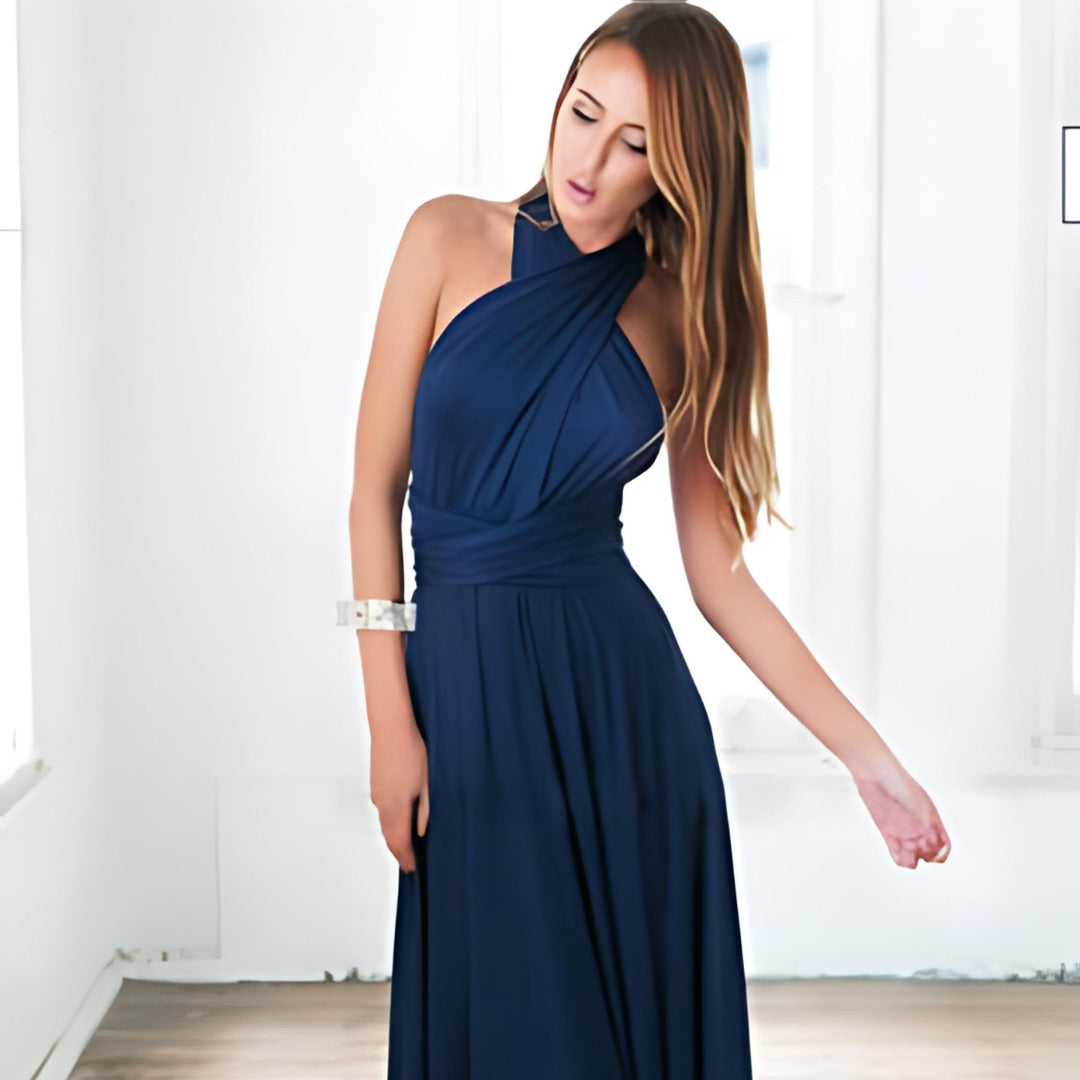 Rosa Womens Convertible Dress Minimalist Dress with Premium Casual Styling