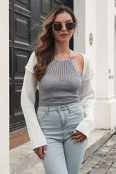 Knitted Cardigan White Cover-Up / L Cardigans