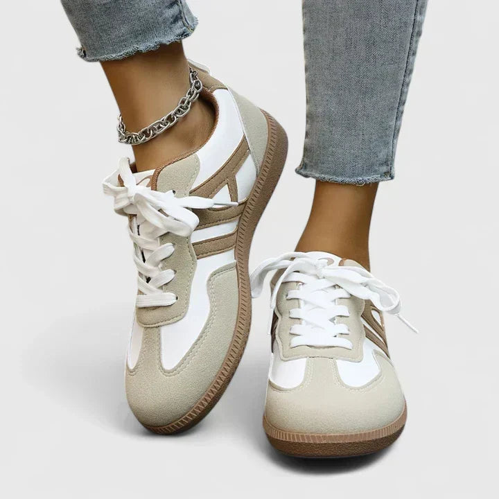 Lace Up Colorblock Low Top Sneakers
