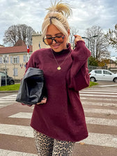 Warm High Neck Retro Sweater