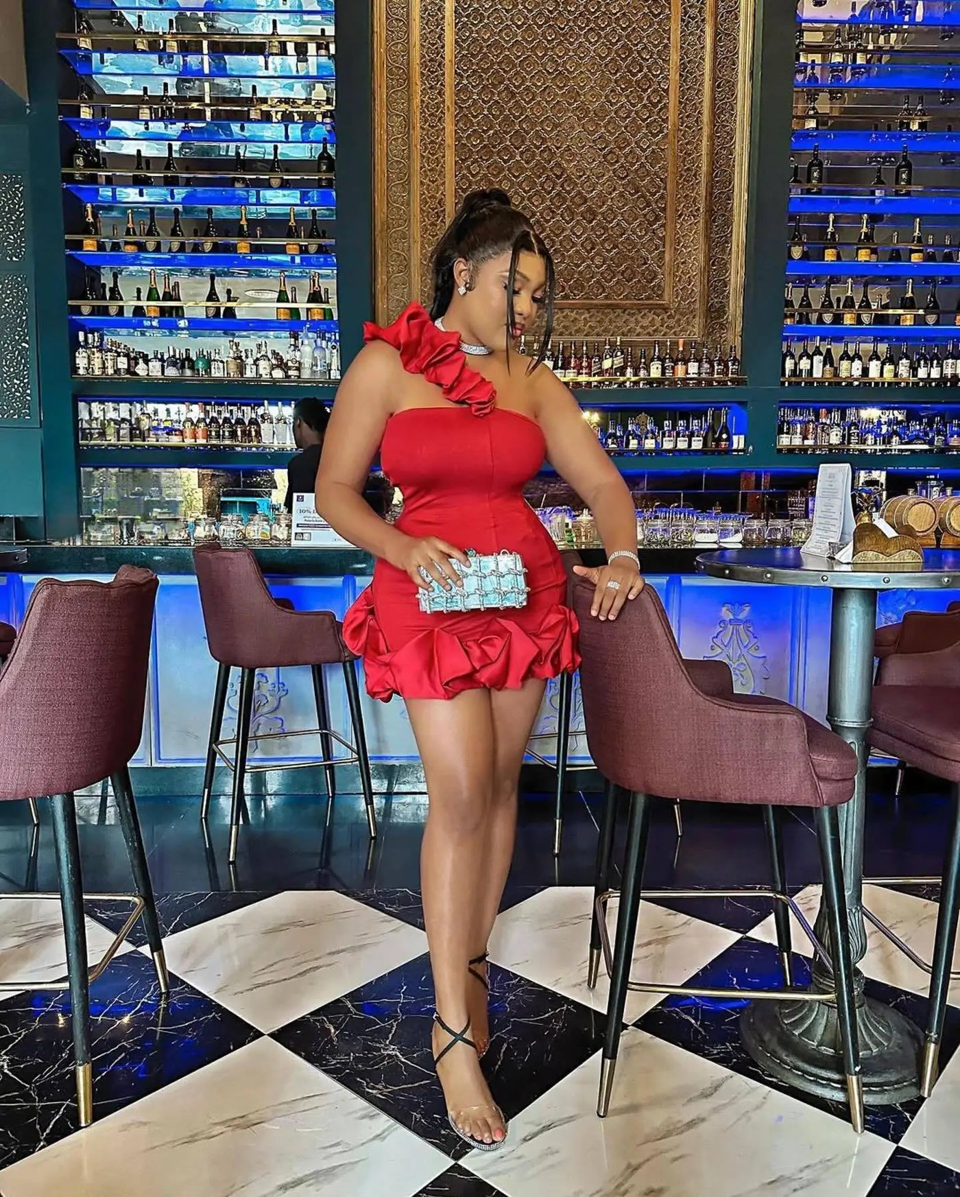 Backless Mini Dress