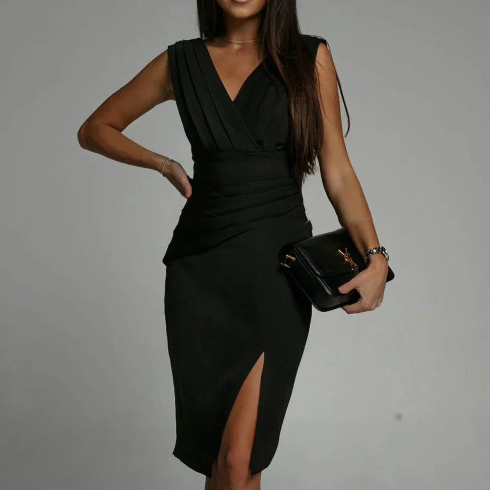Exclusive Delfina Midi Dress Elevated Occasion Wear