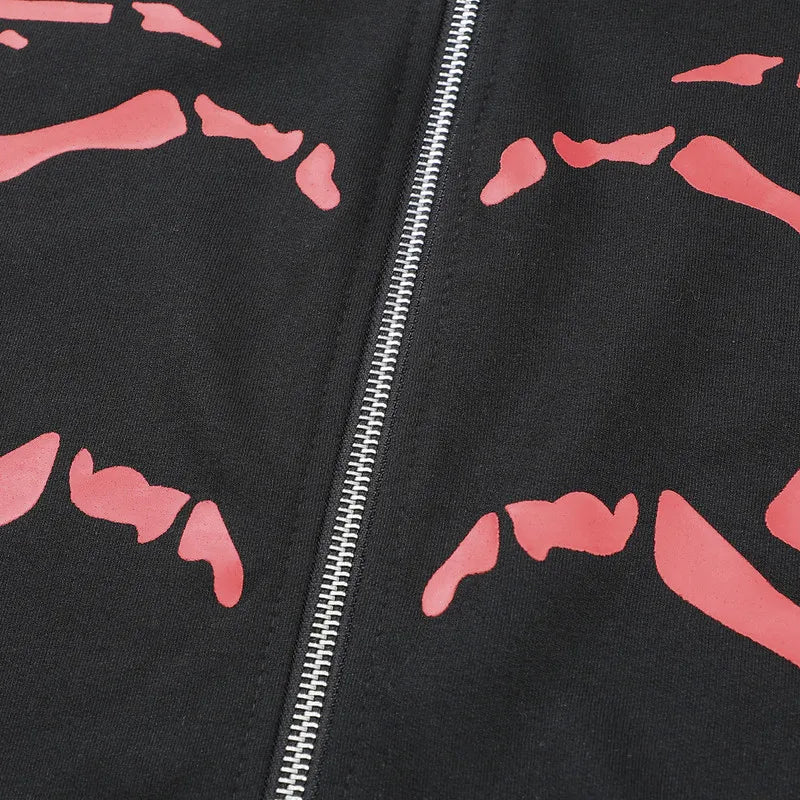 Stripe Cardigan Vintage Slim Knit Hooded Zipper Long Sleeve Hoodie