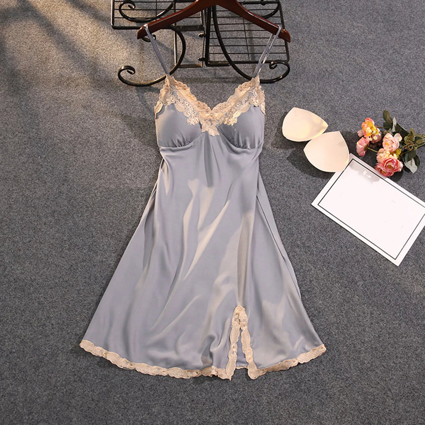 Summer V Neck Ruffle Short Sleeve Split Wrap Tie Waist Flowy Long Smocked Party Dress 7