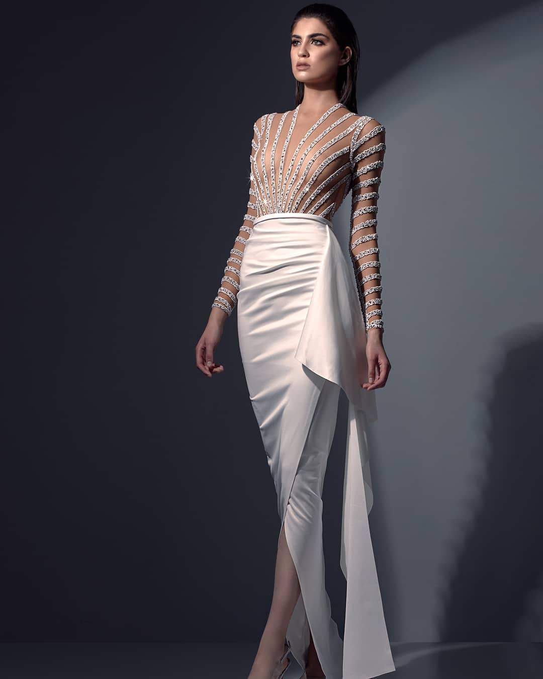 Women Tight Buttocks Ruffles Prom Dress