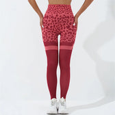 Leopard Seamless Yoga Butt Lifting Outdoor Legging