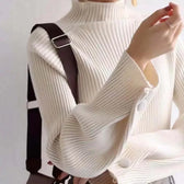 Turtleneck & Crochet E-girl Year-round Sweater