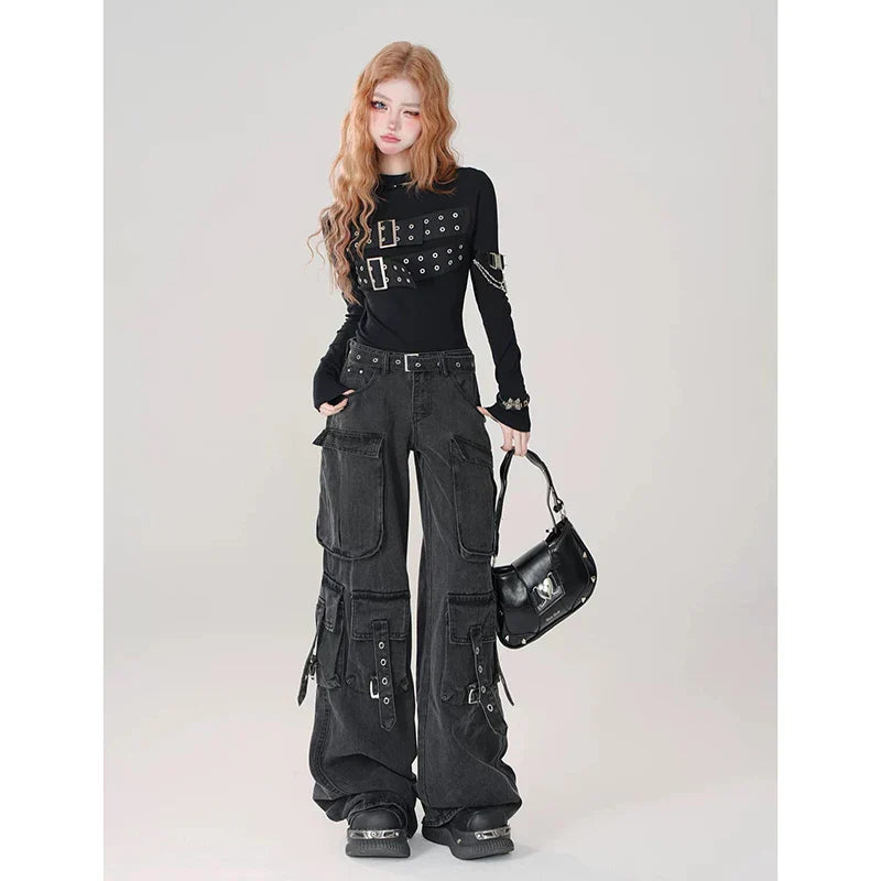 Y2K Japanese Cargo Halloween Pants