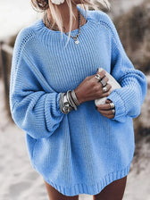 Simple Knit Elastic Sweater