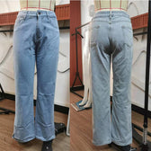 Street Mid Waist Denim Trousers Ladies Pants