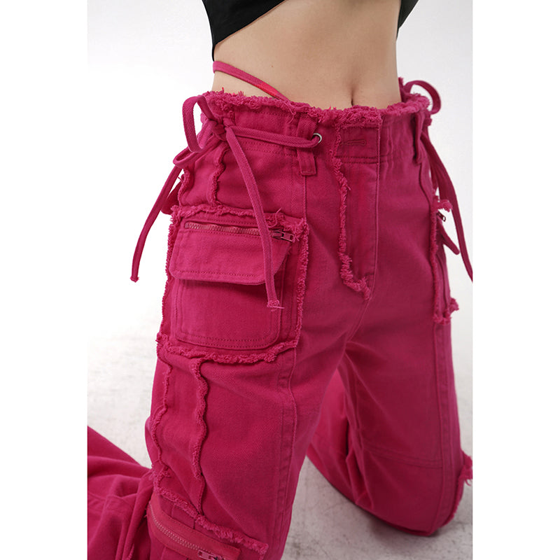 Vintage Washed Wide-Leg Denim Jeans