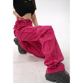 Hip Hop Red Vintage Cargo Jeans