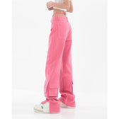 Pocket Straight Vintage Pink Cargo Jeans