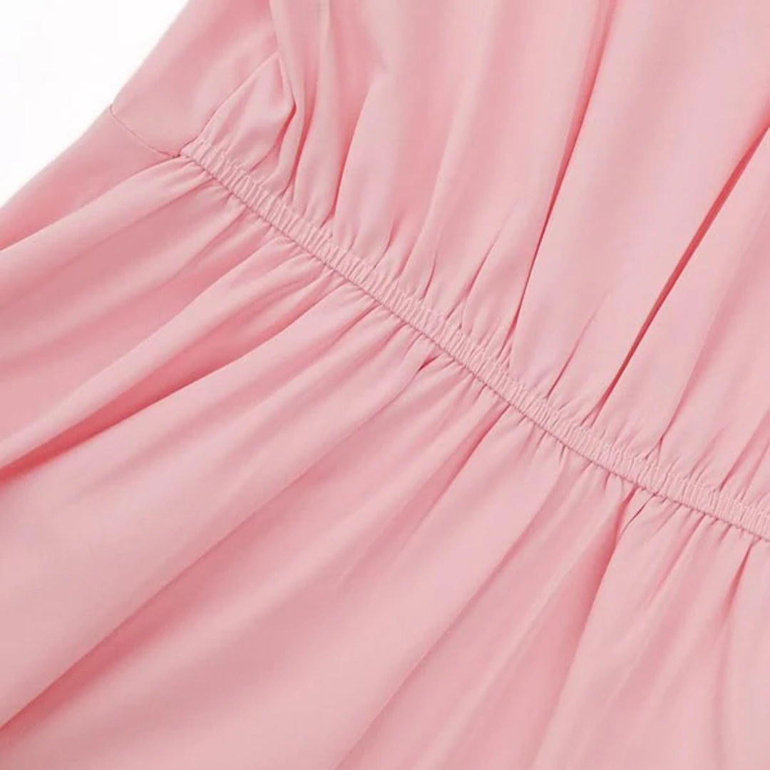 V-Neck Sleeveless Tie Waist A-Line Maxi Dress 9