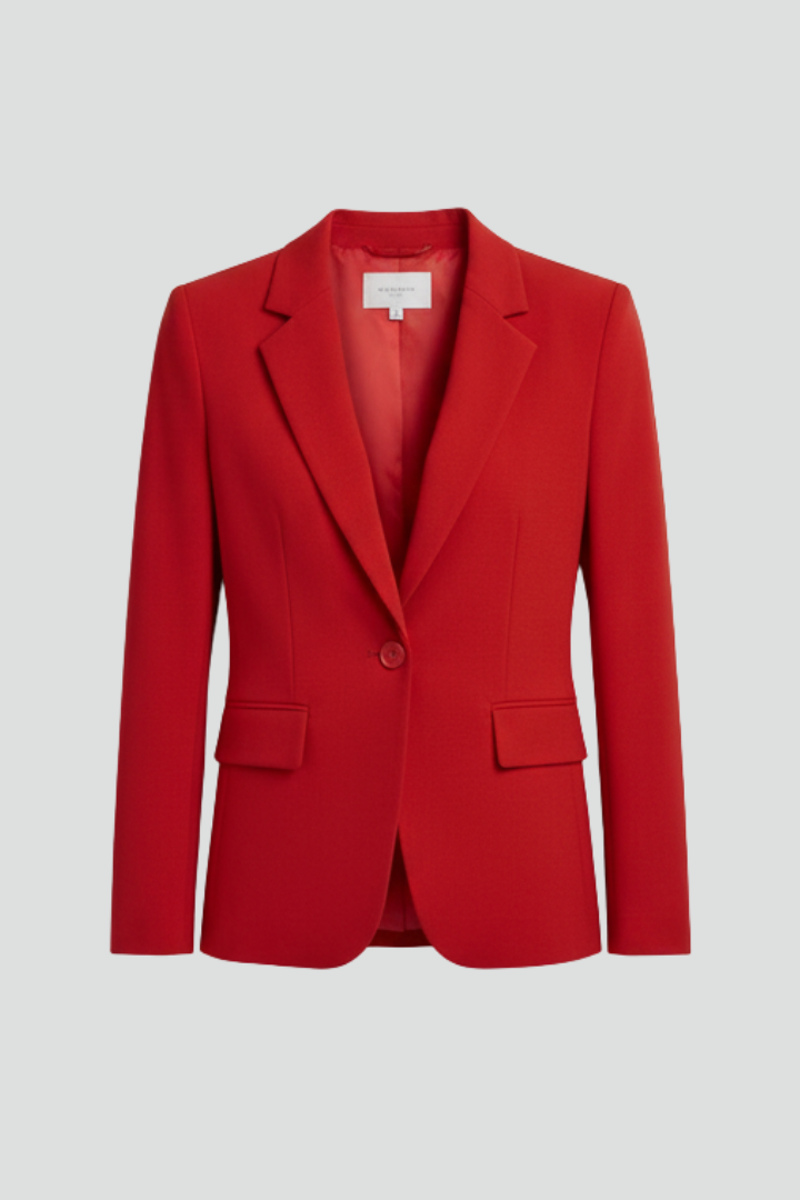 Notched Lapel Single Button Blazer