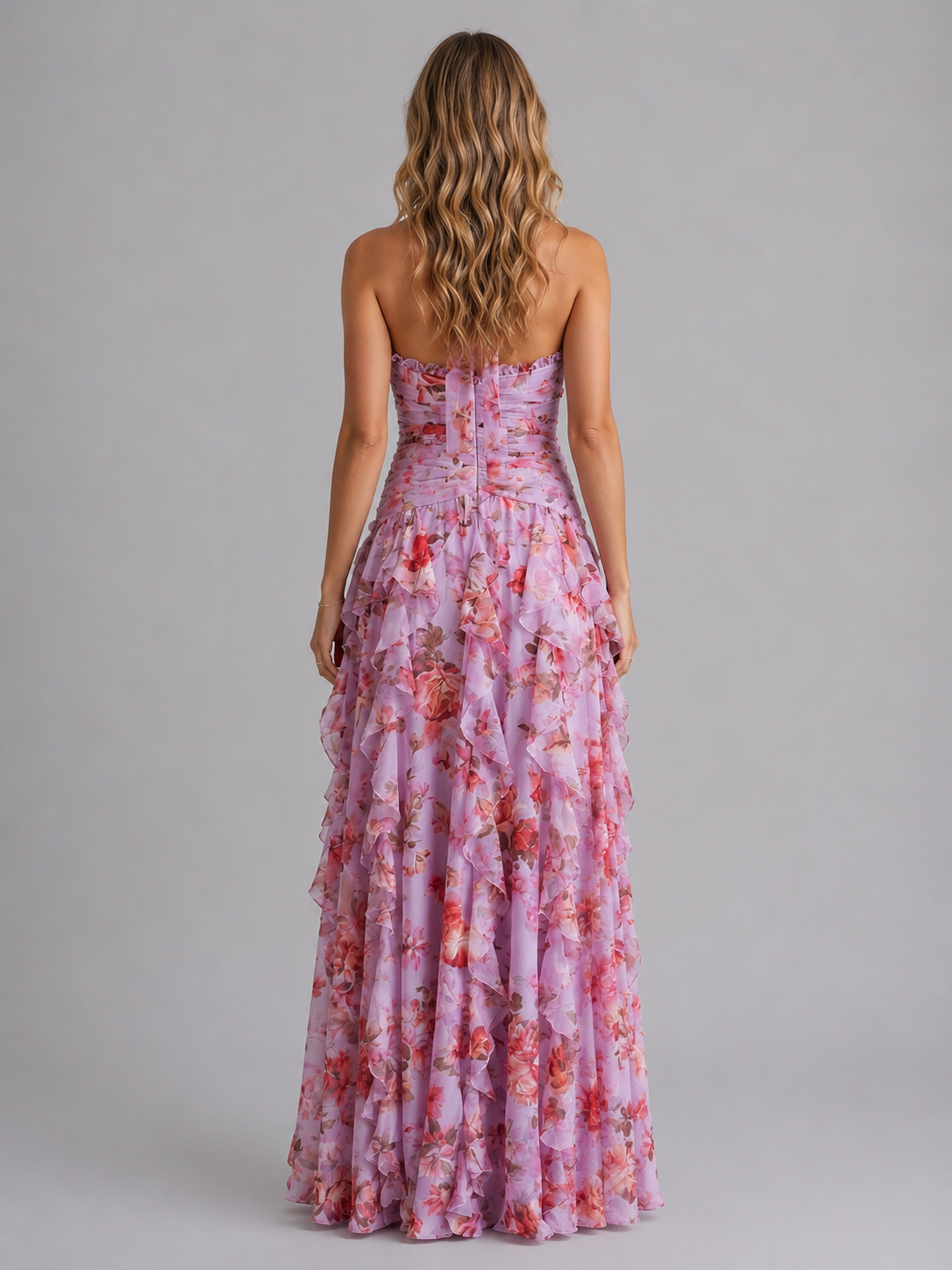 Women’s Floral Halter Maxi Dress