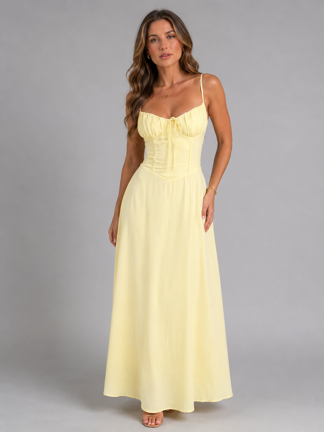 Women’s Strappy Summer Maxi Dress – Flowing A-Line Fit