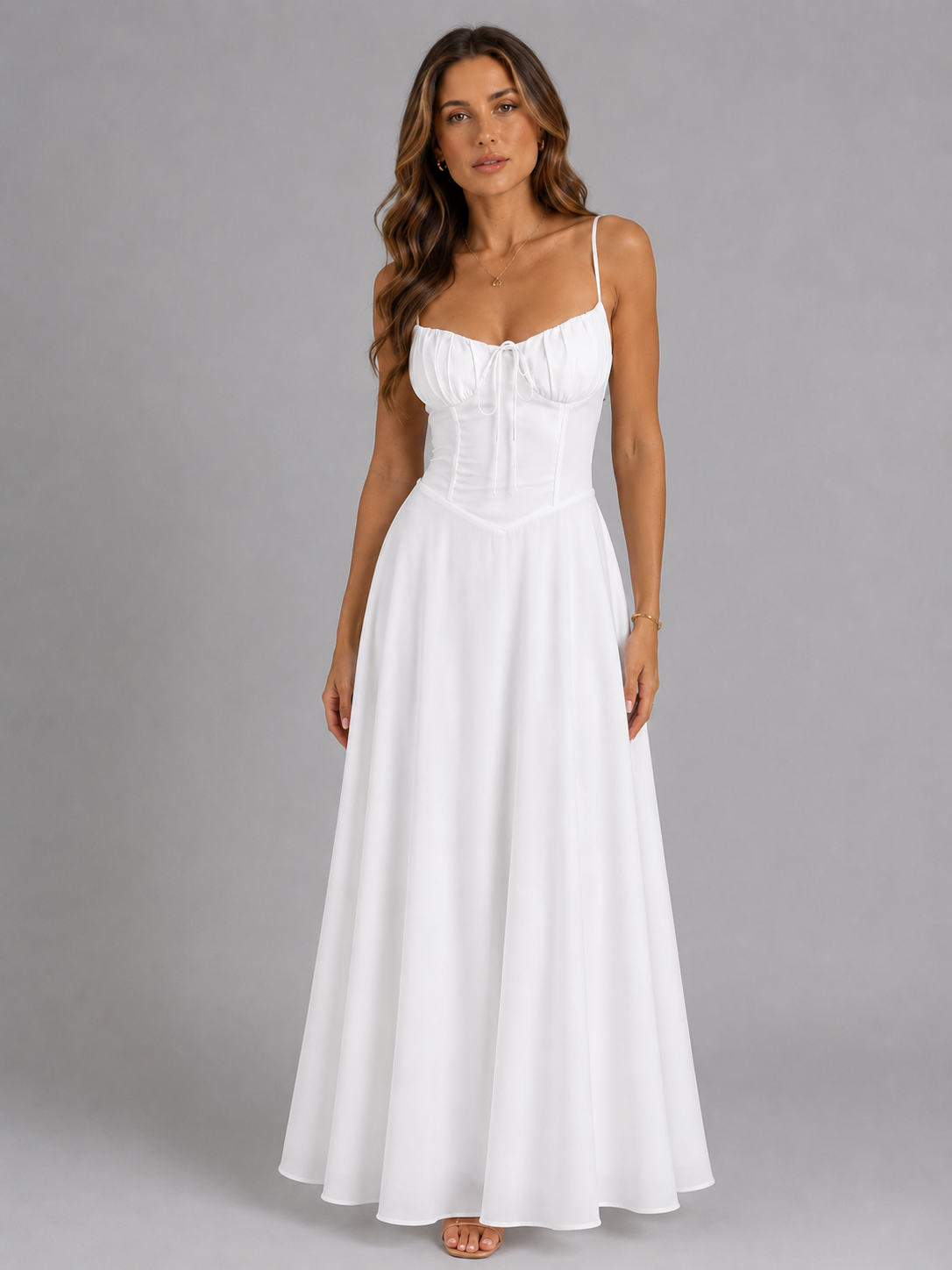 Women’s Strappy Summer Maxi Dress – Flowing A-Line Fit
