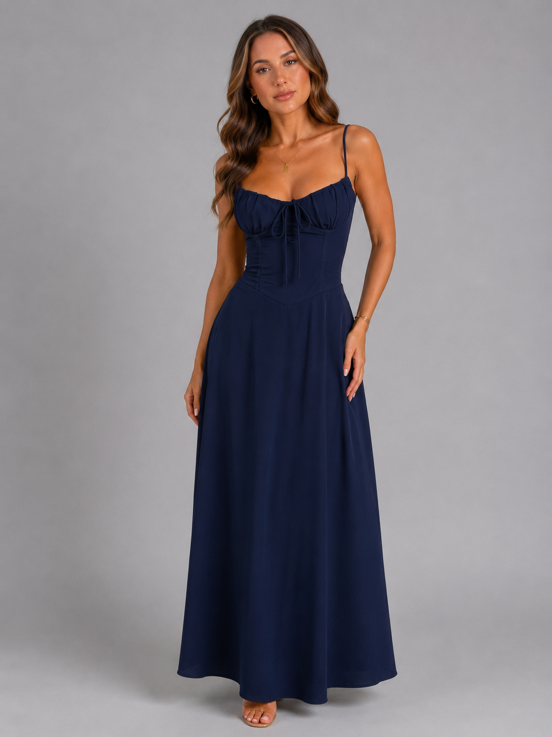 Women’s Strappy Summer Maxi Dress – Flowing A-Line Fit