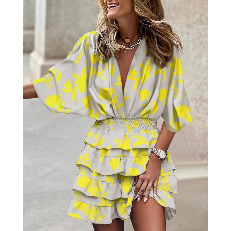 Clara Elevated Floral Summer Dress Occasion Wear