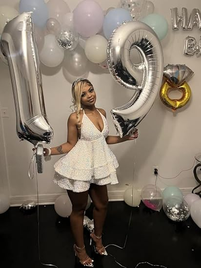 Black Sequins A-line Party Dress,Black Homecoming Dress cc1111