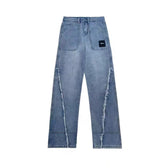 Y2k Raw Edge Baggy Jeans