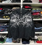 Retro Punk Fall Hoodie black 1 / S