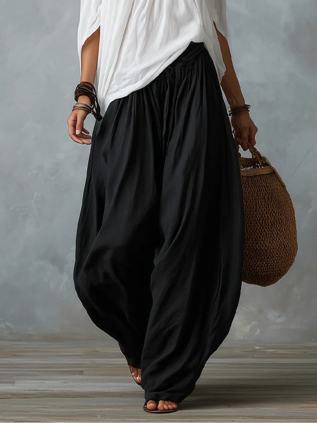 Off Shoulder Top and Harem Pants Two Piece Set