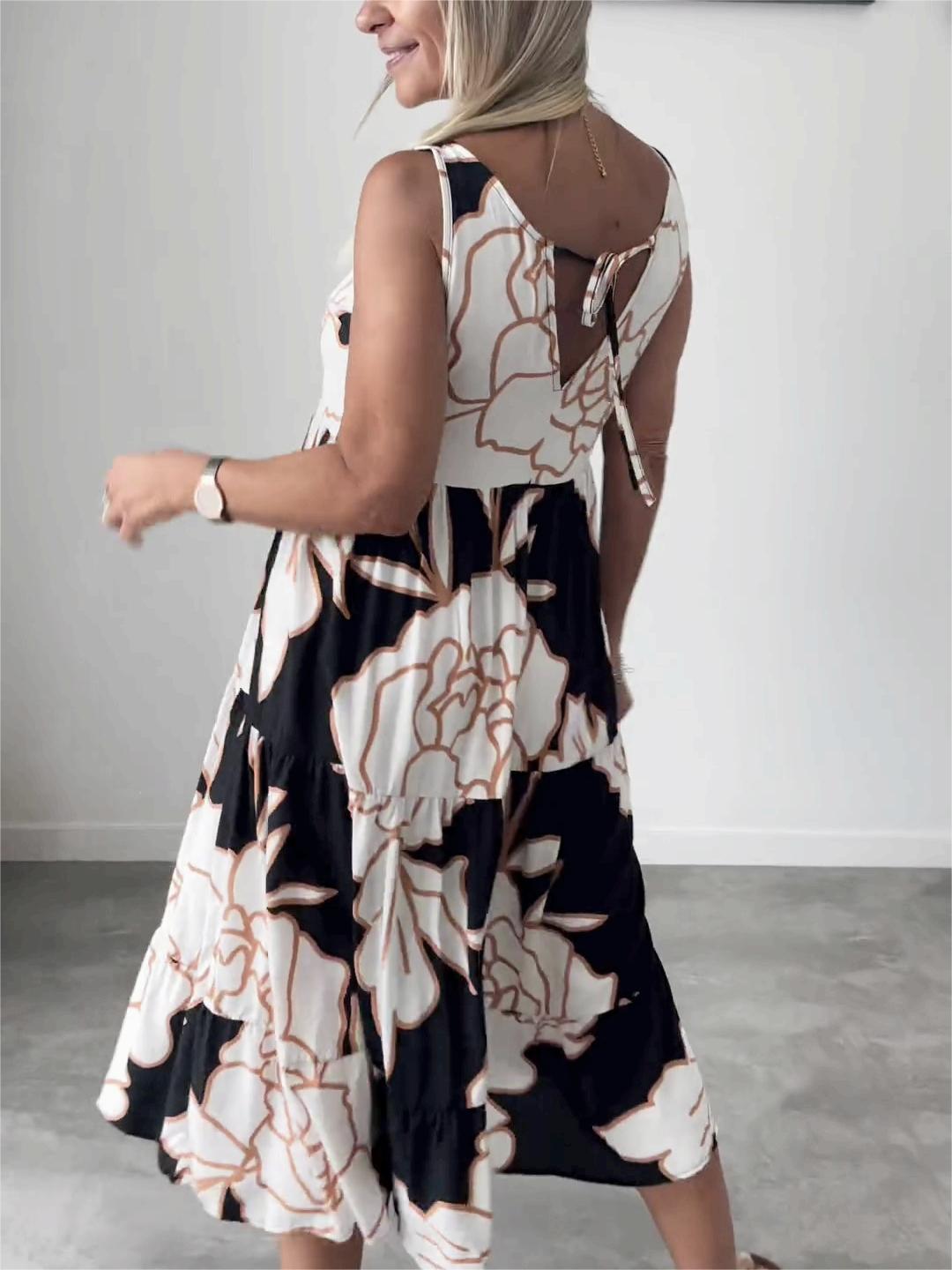 Piper Luxe Dress with Floral Print Boutique Collection