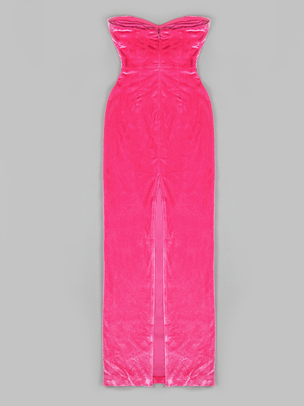PITCHA Strapless Velvet Maxi Dress 4