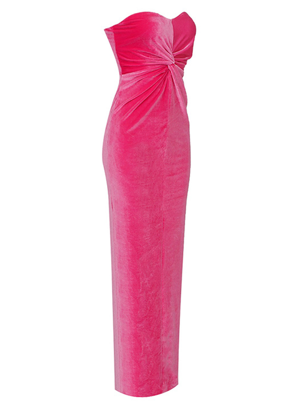PITCHA Strapless Velvet Maxi Dress 5