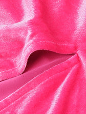 PITCHA Strapless Velvet Maxi Dress 7