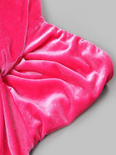 PITCHA Strapless Velvet Maxi Dress 6