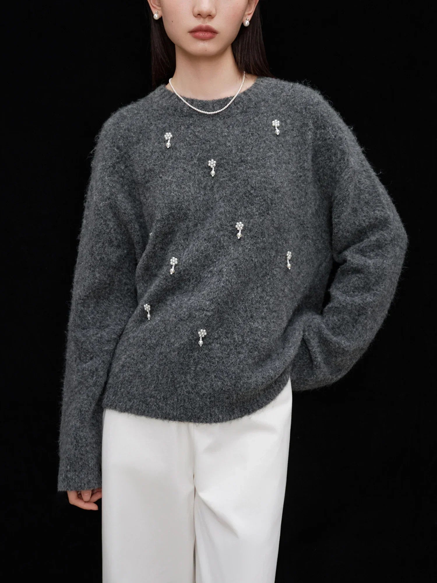 Gray Pullover Sweater
