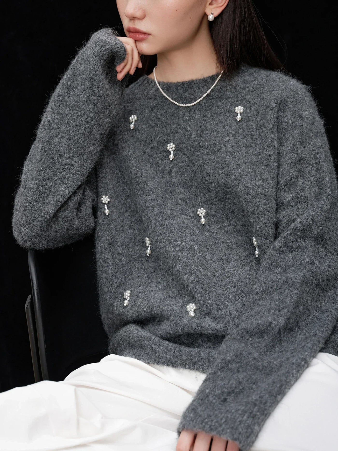 Gray Pullover Sweater