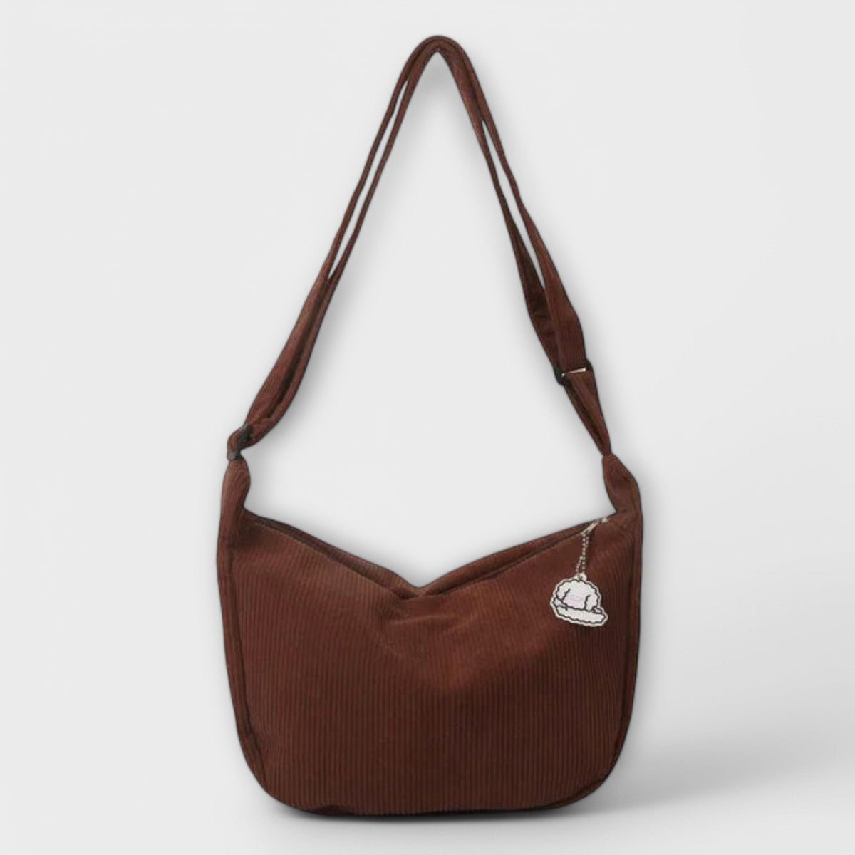 Corduroy Adjustable Strap Crossbody Bag