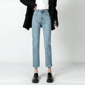 Vintage Washed Wide-Leg Denim Jeans