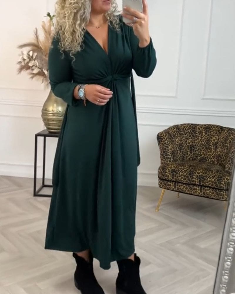 Lace Square Neck Corset Waist A-Line Midi Dress